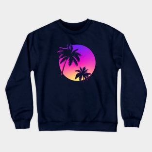 Retro Miami Vintage Aesthetic Crewneck Sweatshirt